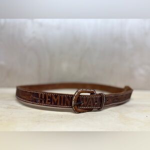 Ernest Hemingway Brown Leather Belt